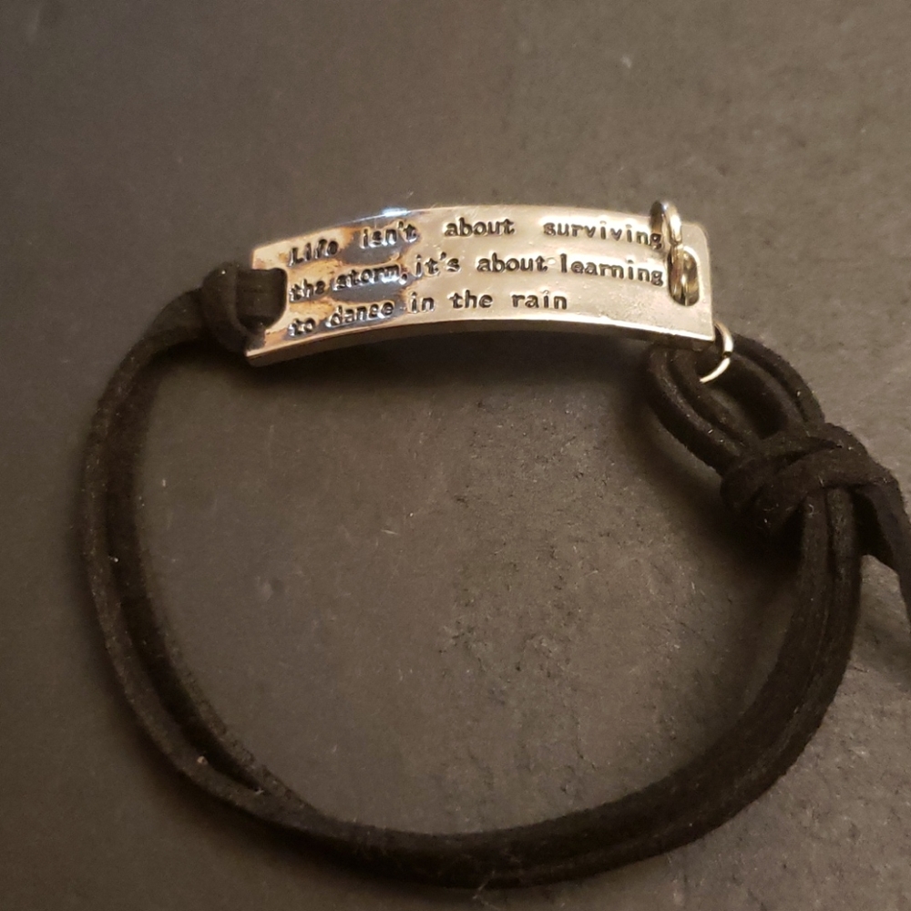 Inspirational Leatherband Bracelet